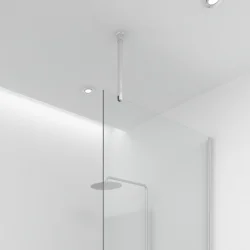 Glassttte til brusevg (loft) brstet stl look - Aquatrend