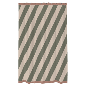 Mette Ditmer DIAGONAL Badeforhng Dark olive 150 x 200 cm