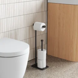 Umbra Fritstende toiletrulleholder - sort