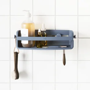 Umbra Flex shampoohylde, selvklbende, - Slate blue