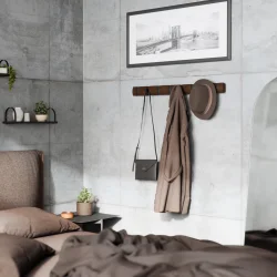 Umbra Flip 8 knagerkke - Valnd/sort