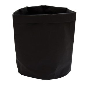 Au Maison Large opbevaring i lderpapir - sort