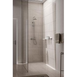 Zone Rim bruseskraber m. holder 23 x 22 cm - hvid