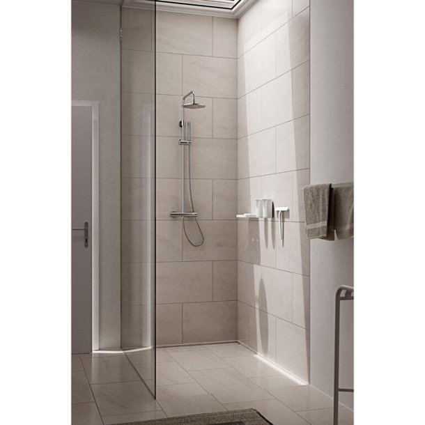 Zone Rim bruseskraber m. holder 23 x 22 cm - hvid