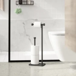 Umbra Fritstende toiletrulleholder - sort