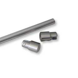 Glassttte/forhngsstang til 2 glasvgge rustfri - Aquatrend