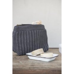 Ib Laursen, sbeskl i emalje - 2 dele, hvid