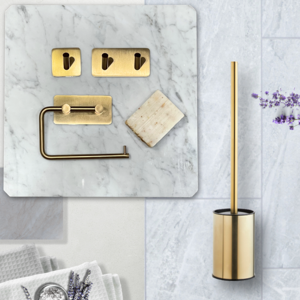 Hndkldekrog selvklbende dobbelt mat messing - Elements