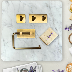 Hndkldekrog selvklbende mat messing - Elements