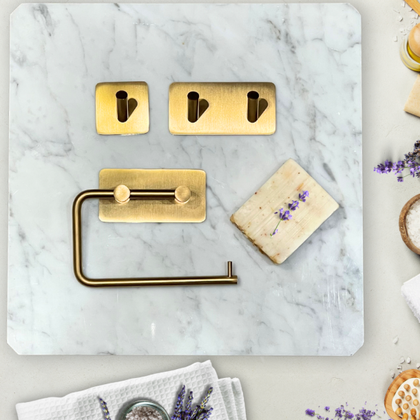 Hndkldekrog selvklbende mat messing - Elements