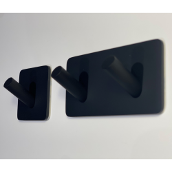 Toiletrulleholder selvklbende mat sort - Elements 