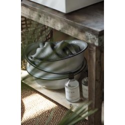 Ib Laursen, Servantefad i emalje, hvid