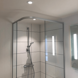 Brusevg 55x200 cm, 8 mm klart glas 