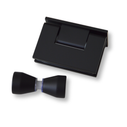 Brusedr rgfarvet m. sort, 8 mm glas  p ml - Aquatrend