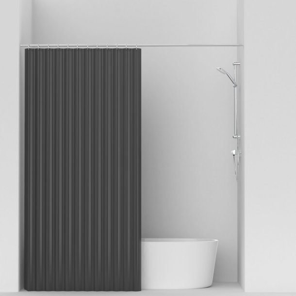 Badeforhng sort, 120x190 cm - VaskBAR