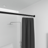 Badeforhngsstang teleskop 80 - 120 cm, sort
