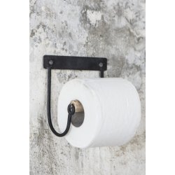 Ib Laursen Toiletrulleholder, m/trrulle - sort