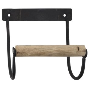 Ib Laursen Toiletrulleholder, m/trrulle - sort