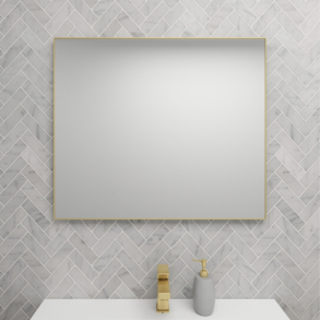 Spejl med messing ramme 60 x 80 cm - ELEMENTS