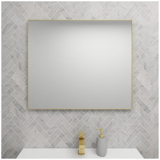 Spejl med messing ramme 60 x 80 cm - ELEMENTS