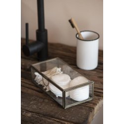 Ib Laursen, Tandkrus i emalje, hvid m. sort kant