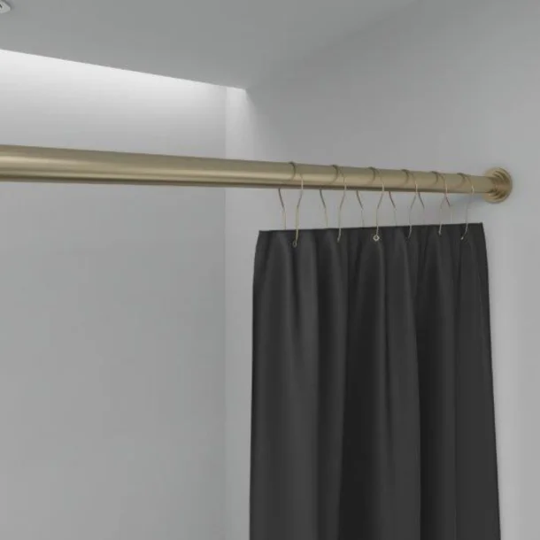 Badeforhngsstang teleskop 80 - 120 cm, messing