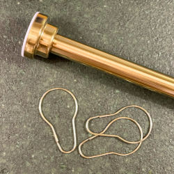 Badeforhngsstang teleskop 80 - 120 cm, messing