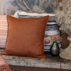 Chic Antique Aix Pudebetr�k i h�r, 50x50 cm, Terracotta