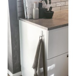 Selvklbende kroge 2 stk. - hvid, TINY