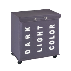 Vasketjskurv m. sortering og hjul, gr, Wenko