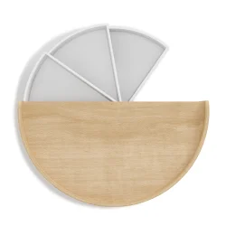 Umbra Moona opbevaringsboks  - hvid/natur