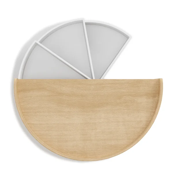 Umbra Moona opbevaringsboks  - hvid/natur