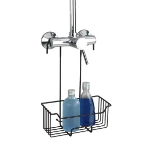 Shampookurv til at hnge p brusearmatur, mat sort - Wenko