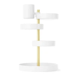 Umbra Organizer pirouette - hvid/messing