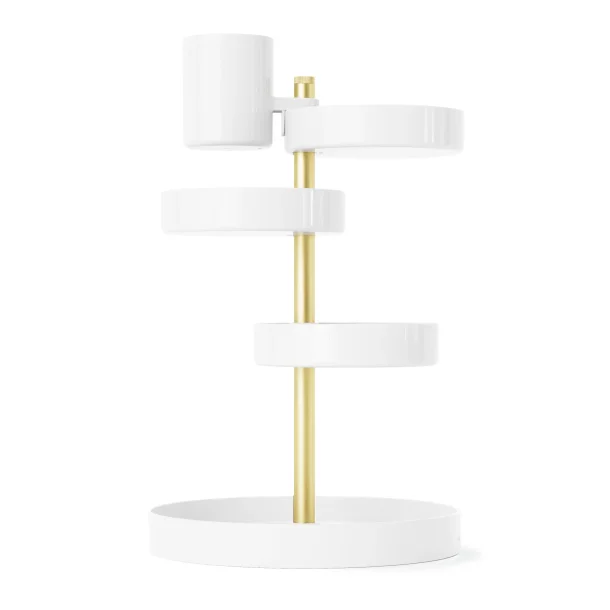 Umbra Organizer pirouette - hvid/messing