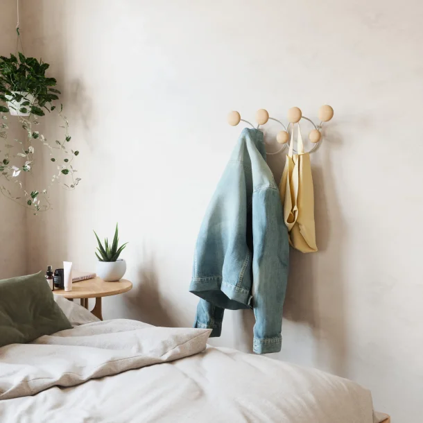 Umbra Dotsy knagerkke - Hvid/natur