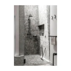 Zone Rim bruseskraber m. holder 52 x 30 cm - sort