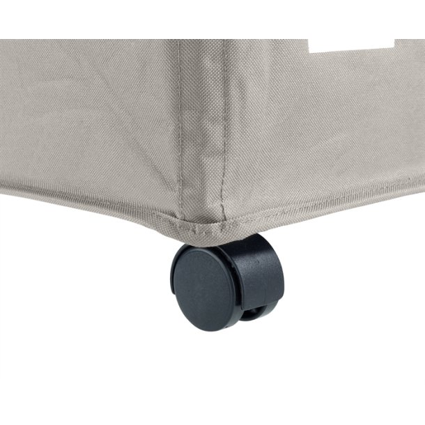 Vasketjskurv m. sortering og hjul, beige, Wenko