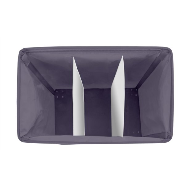 Vasketjskurv m. sortering og hjul, gr, Wenko