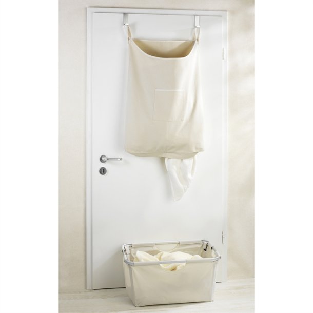 Pladsbesparende vasketjskurv, beige, Wenko