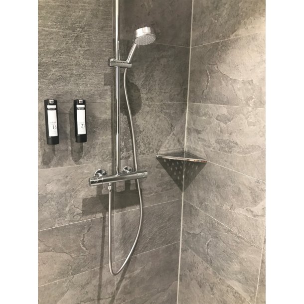 Hjrnehylde til bad, rustfrit stl, poleret - Aquatrend