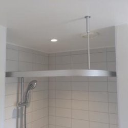 Badeforhngsstang vinkel, hjrne, alu - Aquatrend