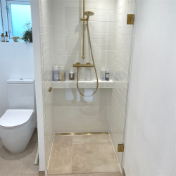 Brusedr m. messing, 8 mm glas p ml - Aquatrend