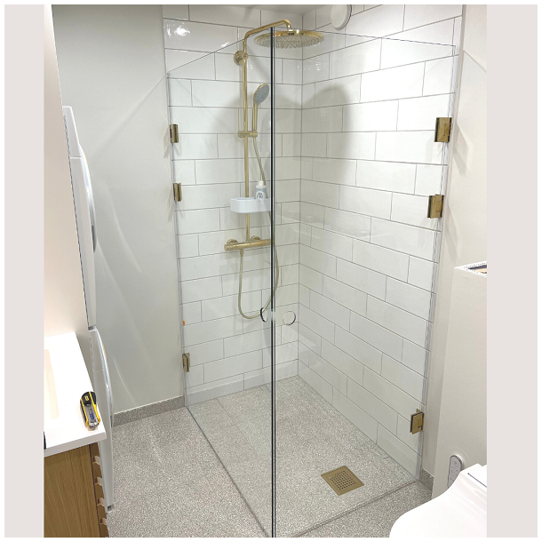 Brusedr m. messing, 8 mm glas p ml - Aquatrend