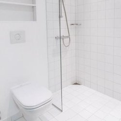 Brusevg 40x200 cm, 8 mm klart glas 