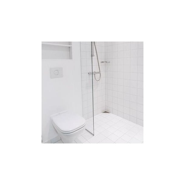 Brusevg 40x200 cm, 8 mm klart glas 