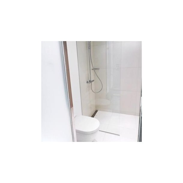 Brusevg 80x200 cm, 8 mm klart glas 