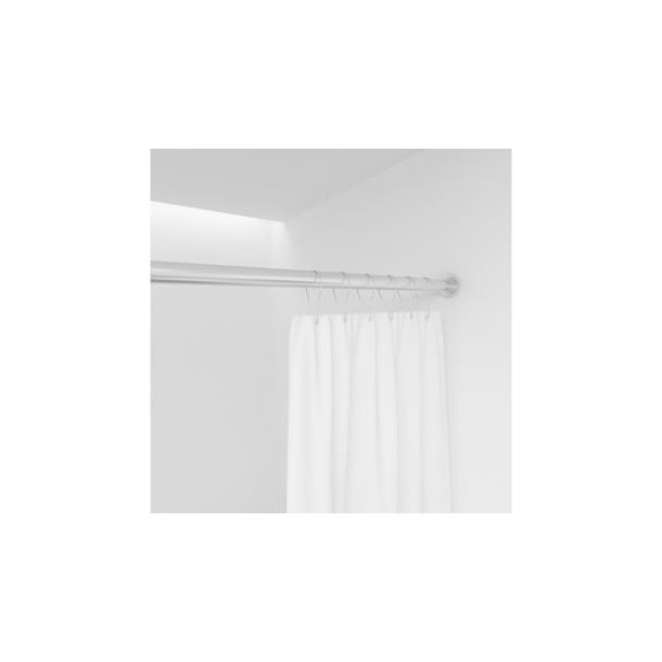 Rustfri ringe til badeforhng, (brstet finish) 12-pak