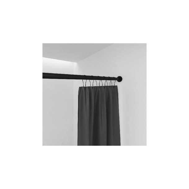 Ringe til badeforhng, sort 12 stk