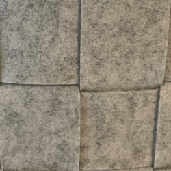 Vasketjskurv i filt, lysegr m. lderdetaljer - BATHEORY